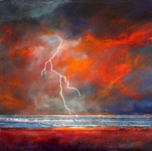 "Dramatic Lightning Skies" Painting by Toni Grote From dailypainters.com